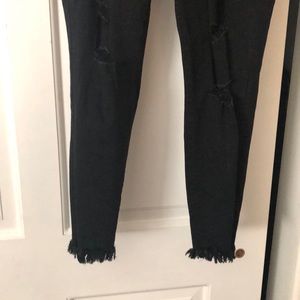 Black ripped jeans!!